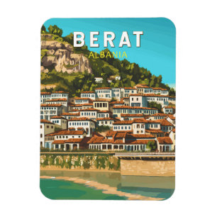 Imán Berat Albania Viajes Arte Vintage