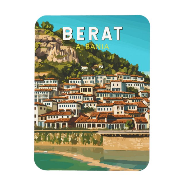 Imán Berat Albania Viajes de arte (Vertical)