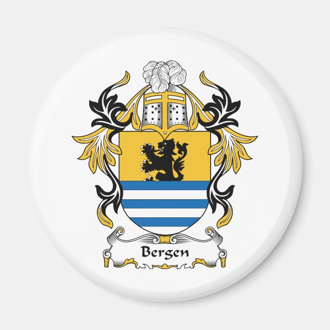 Imán Bergen Family Crest (Frente)