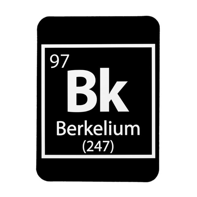 Imán Berkelium - Tabla periódica de ciencias de Berkele (Vertical)