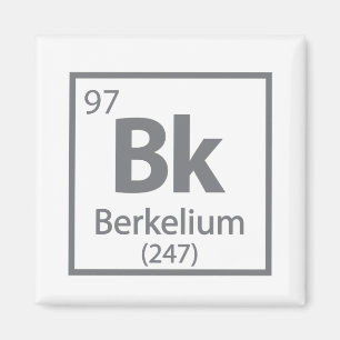 Imán Berkelium - Tabla periódica de ciencias de Berkele