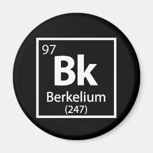 Imán Berkelium - Tabla periódica de ciencias de Berkele