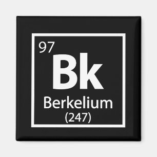 Imán Berkelium - Tabla periódica de ciencias de Berkele