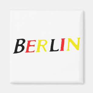 Imán Berlín, Alemania en colores de la bandera