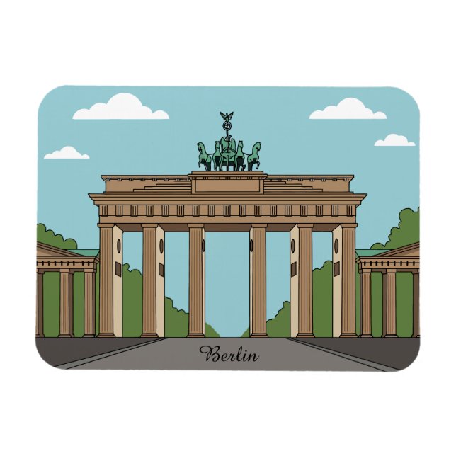 Imán Berlin Brandenburg Gate – Classic City Landmark (Horizontal)