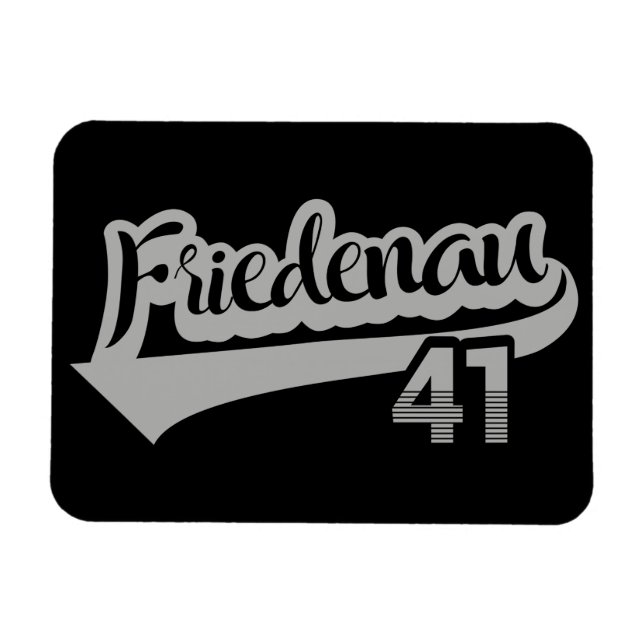 Imán Berlín Friedenau 41 Classic City Number (Horizontal)