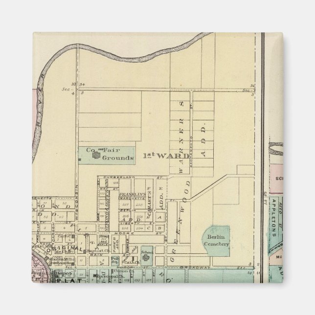 Imán Berlín y pueblo de Plymouth (Frente)