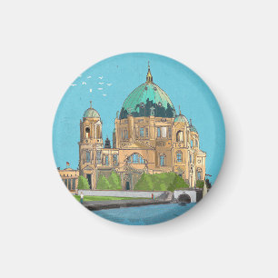Imán Berliner Dom Alemania Ilustracion caprichoso
