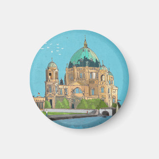Imán Berliner Dom Alemania Ilustracion caprichoso