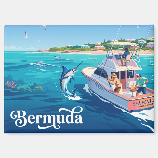 Imán Bermuda Bermuda (Anverso)