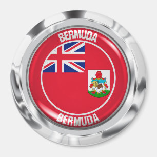 Imán Bermuda redonda Emblem