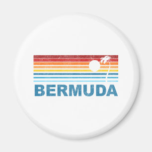 Imán Bermuda Retro Palm Tree