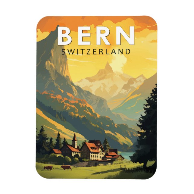 Imán Berna Suiza Viaje al arte (Vertical)