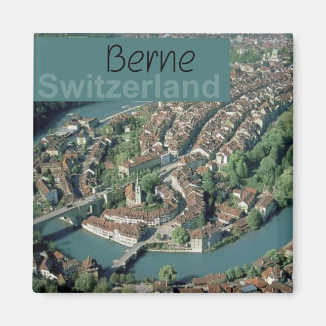 Imán Berna Suiza Viaje Souvenir Fridge Magnet (Frente)