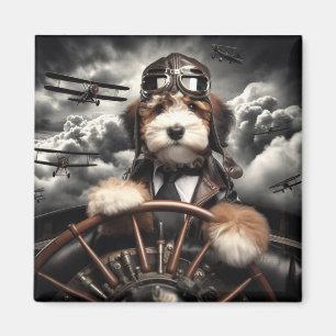 Imán Bernedoodle Aviator Magnet