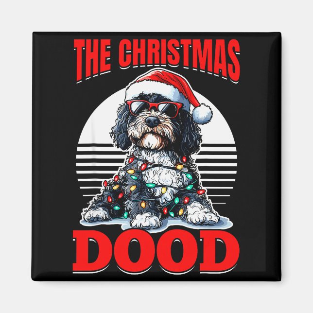Imán Bernedoodle Christmas Dog Breed The Christmas Dood (Frente)