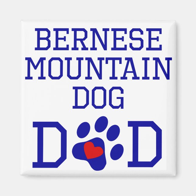 Imán Bernese Mountain Dog Dad (Frente)