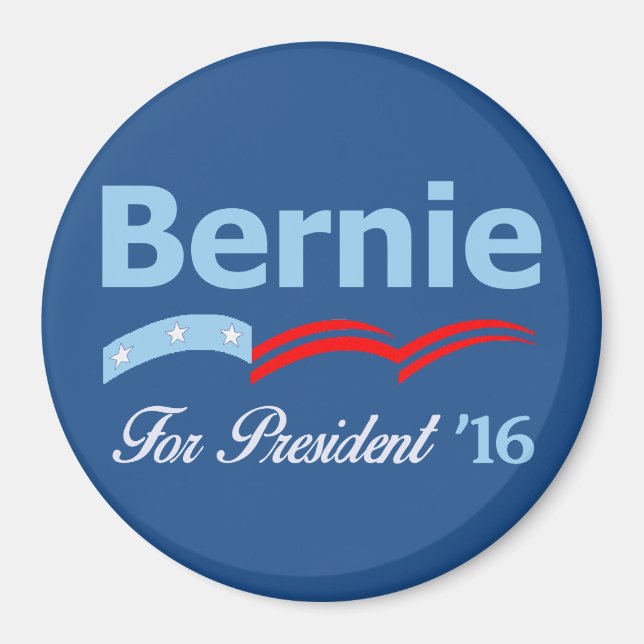 Imán Bernie Sanders Para Presidente 2016 (Frente)