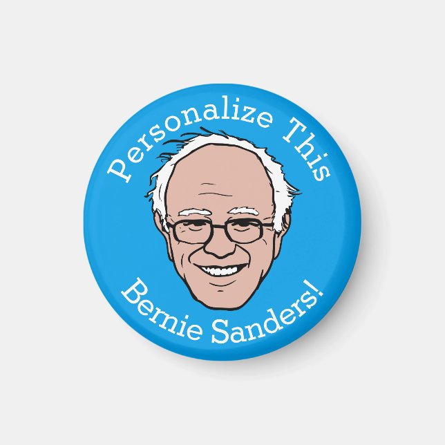 Imán Bernie Sanders Personalizado Face, PERSONALIZADA (Frente)