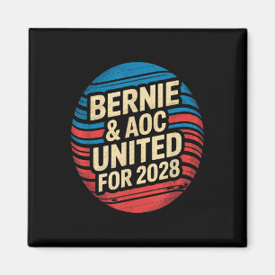 Imán Bernie Sanders Y Aoc 2028 Para La Campaña Presiden