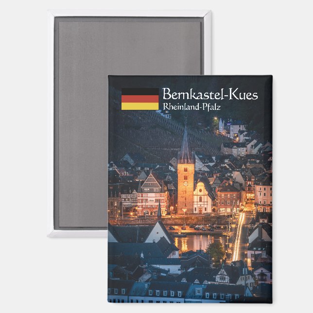 Imán Bernkastel-Kues Souvenir (Anverso/Reverso)