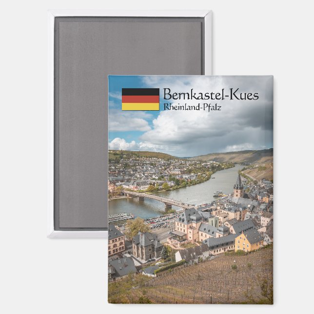 Imán Bernkastel-Kues Souvenir (Anverso/Reverso)
