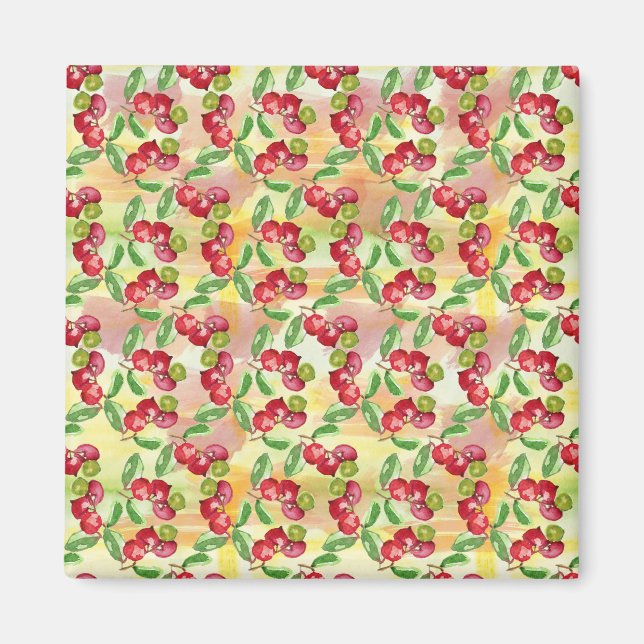 Imán Berry salvaje acuarela (Frente)