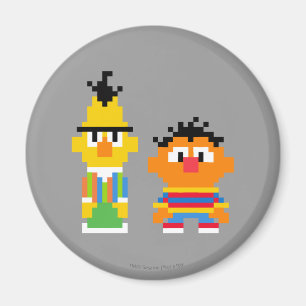 Imán Bert y Ernie Pixel Art