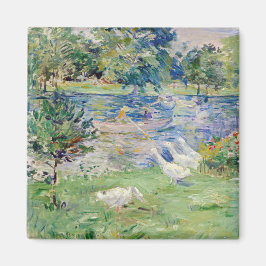 Imán Berthe Morisot - Chica en un bote con Geese