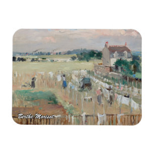 Imán Berthe Morisot - Colgando la ropa para secar