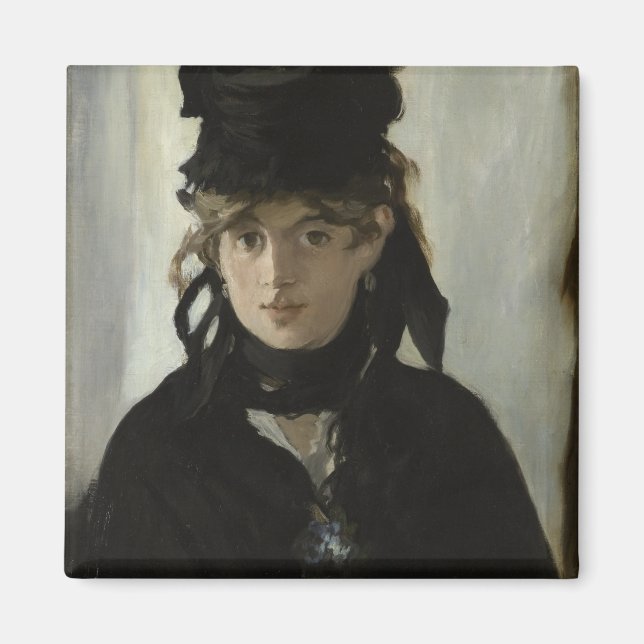Imán Berthe Morisot con un Bouquet de violetas de Manet (Frente)