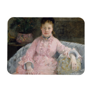 Imán Berthe Morisot - El vestido rosa