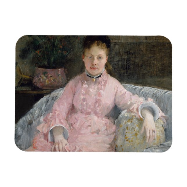 Imán Berthe Morisot - El vestido rosa (Horizontal)