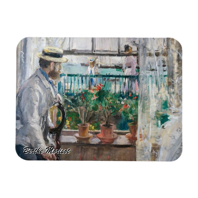 Imán Berthe Morisot - Eugene Manet en la Isla de Wight (Horizontal)