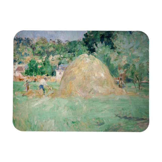 Imán Berthe Morisot - Haystacks en Bougival (Horizontal)