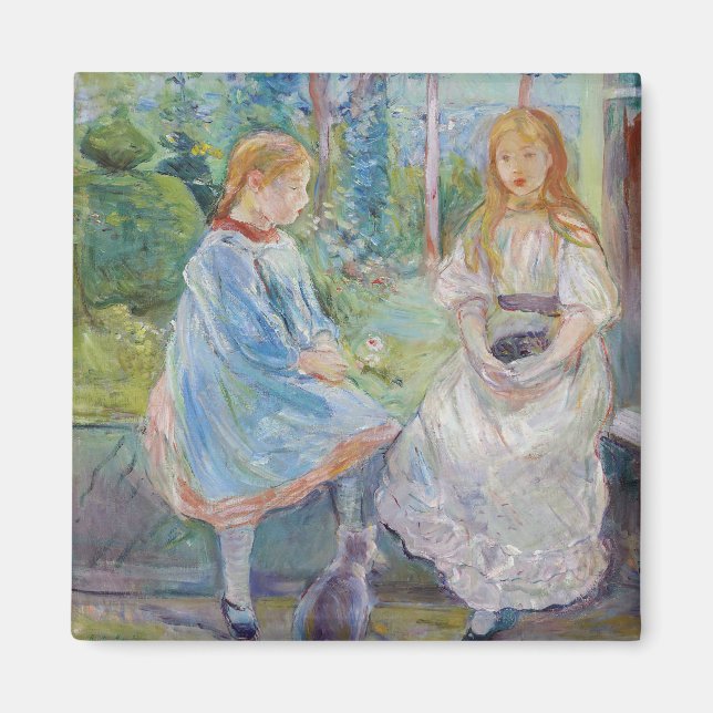 Imán Berthe Morisot - Jóvenes Chicas en la ventana (Frente)