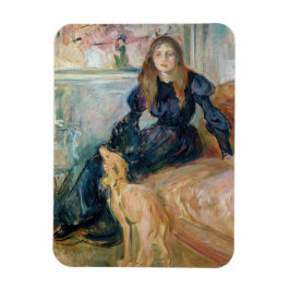 Imán Berthe Morisot - Julie y su Greyhound Laerte