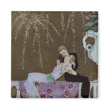 Besada de parejas de estilo Art Deco