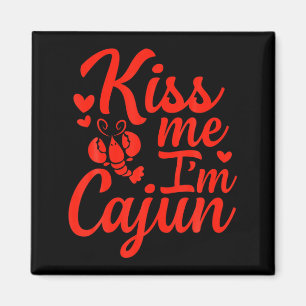 Imán Bésame Estoy Cajún Día de San Valentín Día de San 