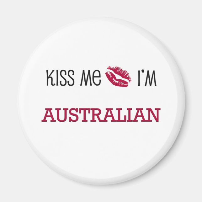 Imán Bésame soy AUSTRALIANO (Frente)