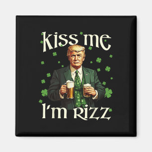 Imán Bésame soy Rizz Trump St Patricks Day Irlandés Luc
