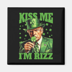 Imán Bésame soy Rizz Trump St Patricks Day Irlandés Luc