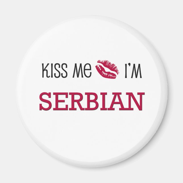 Imán Bésame, soy SERBIO (Frente)