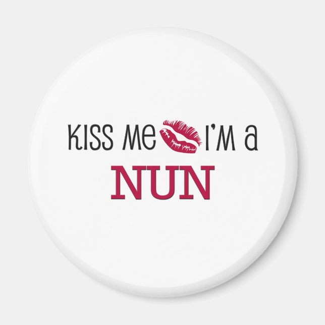 Imán Bésame soy un NUN (Frente)