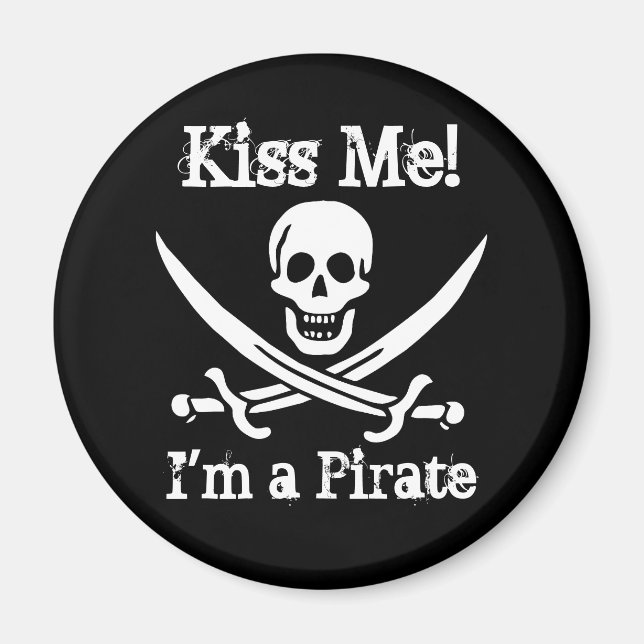 Imán ¡Bésame! Soy un pirata (Frente)