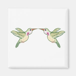 Imán Besando Hummingbirds