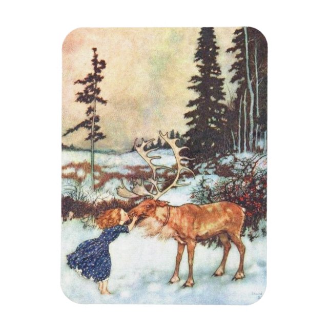 Imán Besar a un reno (Vertical)