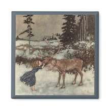 Besar a un reno en la nariz