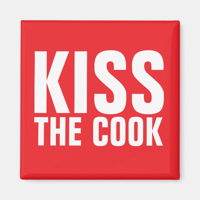 IMÁN BESE A LA ESPOSA DEL COOK FRIDGE MAGNET (Frente)