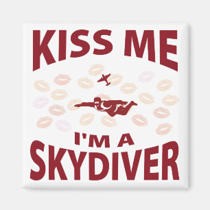 Imán Béseme que soy un Skydiver